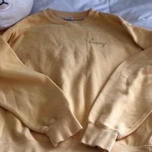 brandy melville john galt honey crewneck
